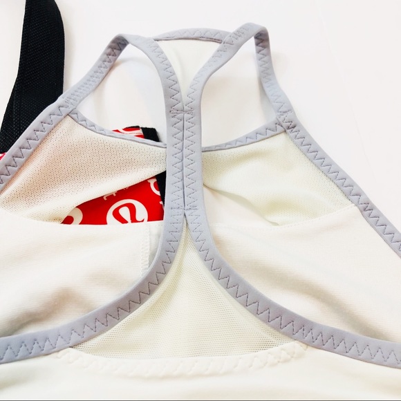 Lululemon Pedal Pace Sports Bra in White Size 4 - Picture 6 of 8
